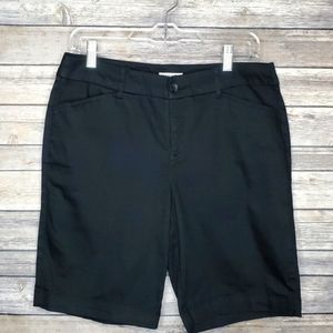 St. John's Bay Black Shorts-12 Petite